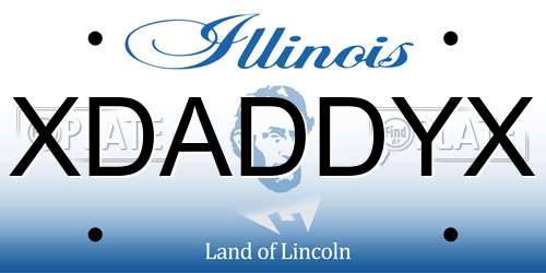 XDADDYX Illinois License Plate