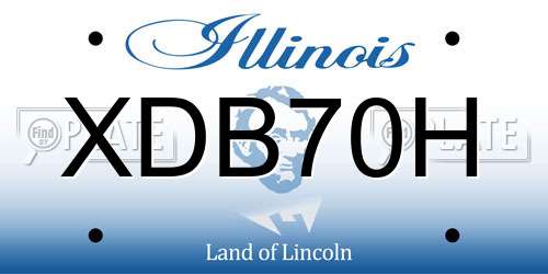 XDB70H Illinois License Plate