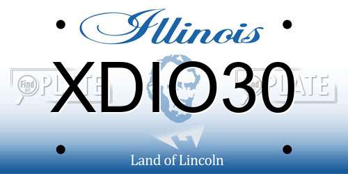 XDIO30 Illinois License Plate