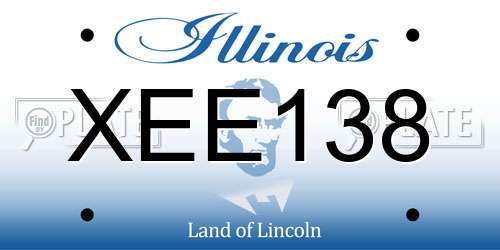 XEE138 Illinois License Plate