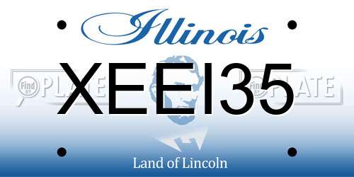 XEEI35 Illinois License Plate