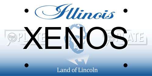 XENOS Illinois License Plate
