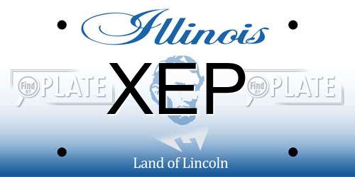 XEP Illinois License Plate