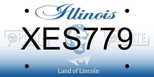 XES779 Illinois License Plate