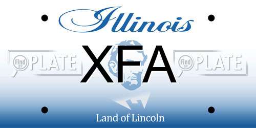 XFA Illinois License Plate