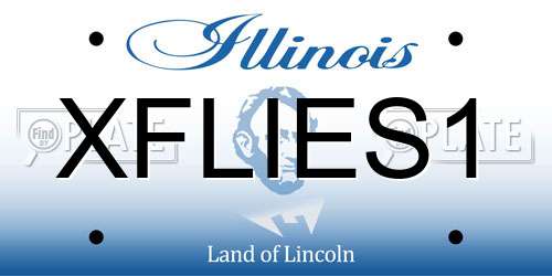 XFLIES1 Illinois License Plate