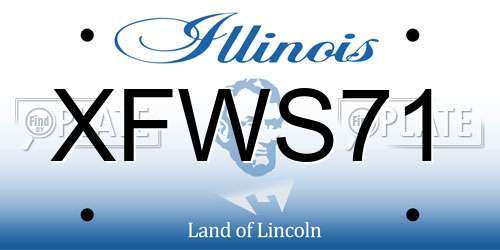 XFWS71 Illinois License Plate
