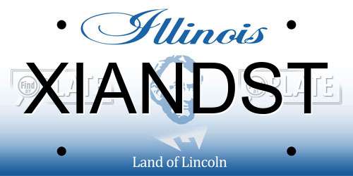 XIANDST Illinois License Plate