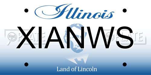 XIANWS Illinois License Plate