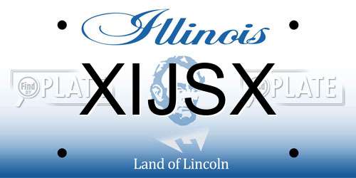 XIJSX Illinois License Plate