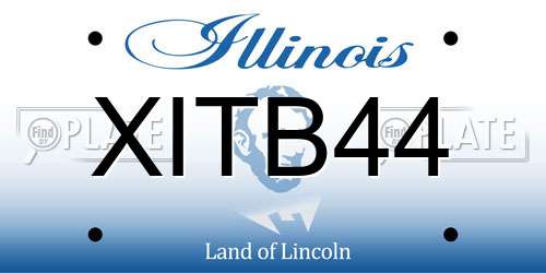 XITB44 Illinois License Plate