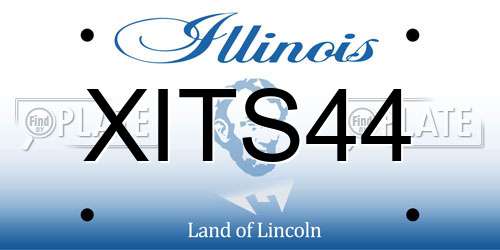 XITS44 Illinois License Plate