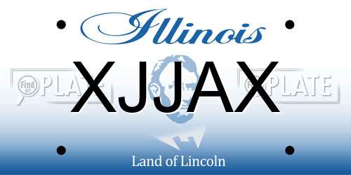 XJJAX Illinois License Plate