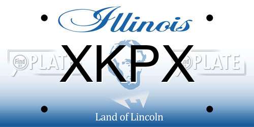 XKPX Illinois License Plate