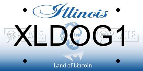 XLDOG1 Illinois License Plate