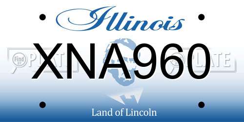 XNA960 Illinois License Plate