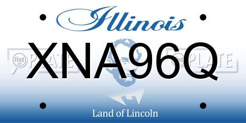 XNA96Q Illinois License Plate