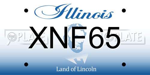 XNF65 Illinois License Plate
