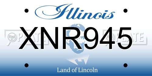XNR945 Illinois License Plate