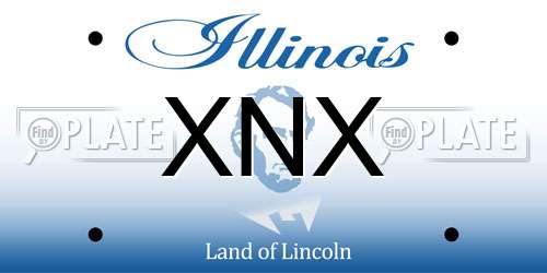 XNX Illinois License Plate