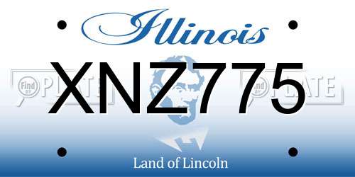 XNZ775 Illinois License Plate
