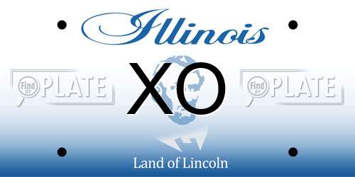 XO Illinois License Plate