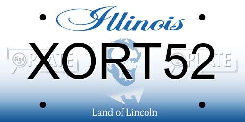 XORT52 Illinois License Plate