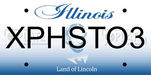 XPHSTO3 Illinois License Plate