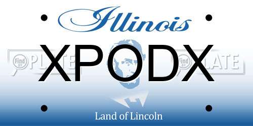 XPODX Illinois License Plate