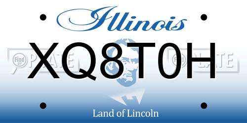 XQ8T0H Illinois License Plate