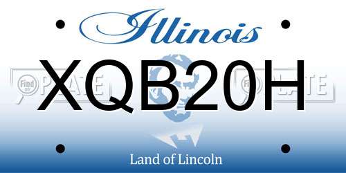 XQB20H Illinois License Plate