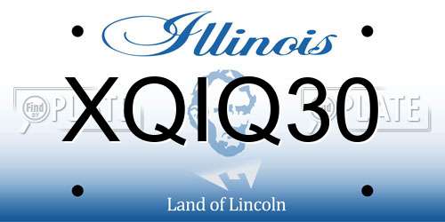 XQIQ30 Illinois License Plate