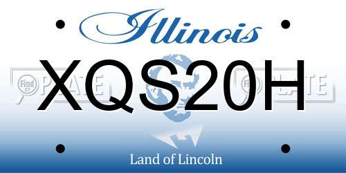 XQS20H Illinois License Plate