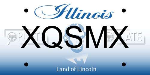 XQSMX Illinois License Plate