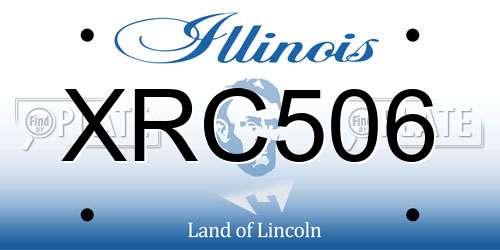 XRC506 Illinois License Plate