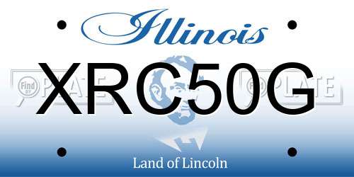 XRC50G Illinois License Plate