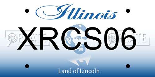 XRCS06 Illinois License Plate