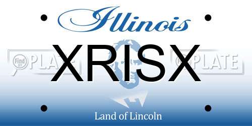 XRISX Illinois License Plate