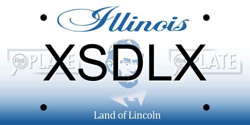 XSDLX Illinois License Plate