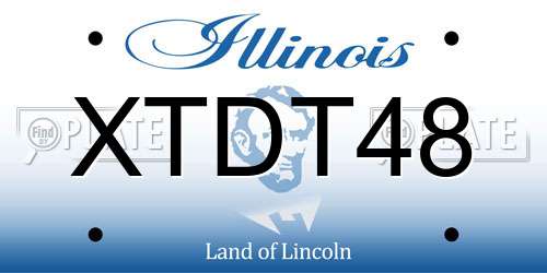 XTDT48 Illinois License Plate