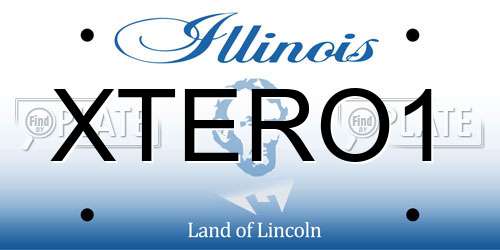 XTERO1 Illinois License Plate