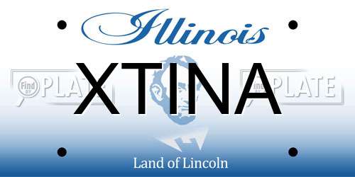 XTINA Illinois License Plate