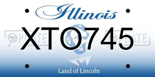 XTO745 Illinois License Plate