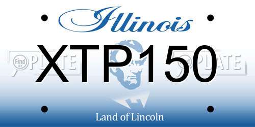 XTP150 Illinois License Plate