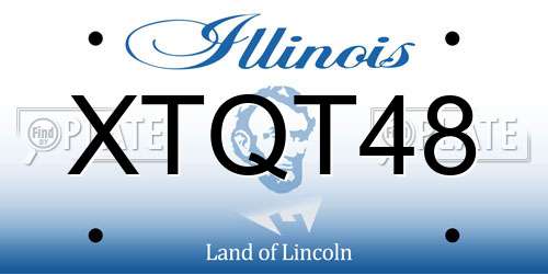 XTQT48 Illinois License Plate