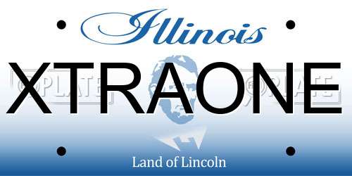 XTRAONE Illinois License Plate