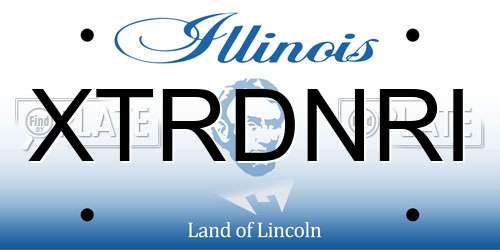 XTRDNRI Illinois License Plate