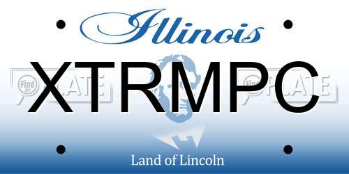 XTRMPC Illinois License Plate