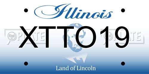 XTTO19 Illinois License Plate