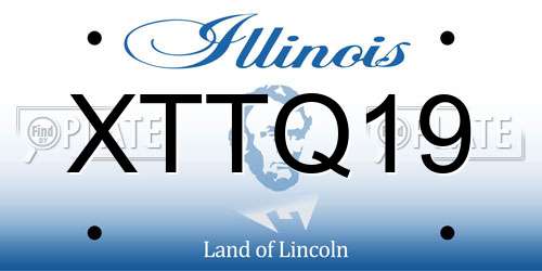 XTTQ19 Illinois License Plate